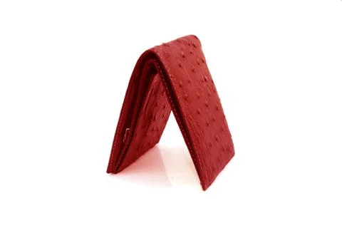 Red wallet on isolated Stock Photos