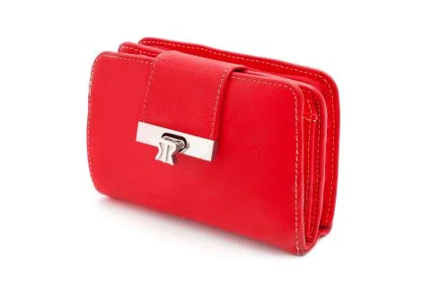 Red wallet Foto stock