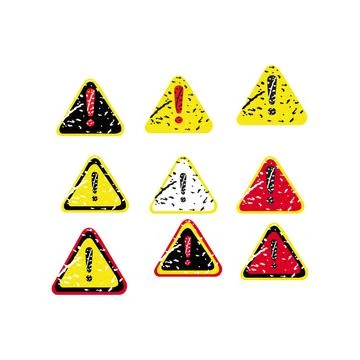 Red warning 2 Stock Illustration