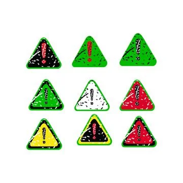 Red warning 4 Stock Illustration