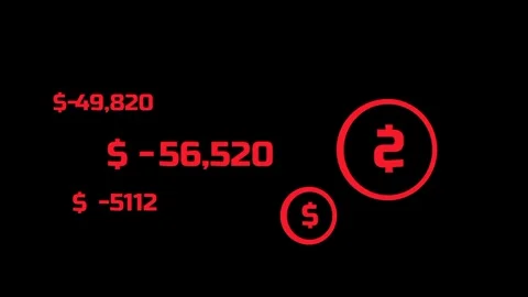 Red Warning Circles Stock Footage 335815329