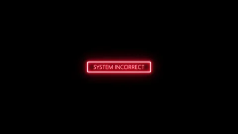 Red warning danger with exclamation mark and system incorrect error message.. Stock Footage 332724650