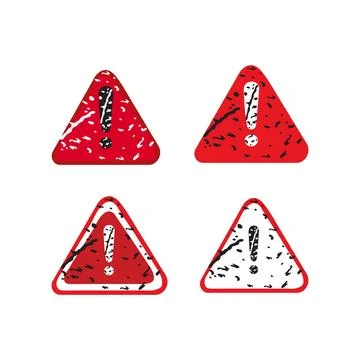 Red warning Stock Illustration
