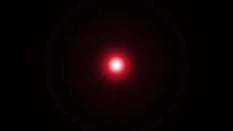 Red warning light emergency loop animation isolated on black background Stock Footage 342390850