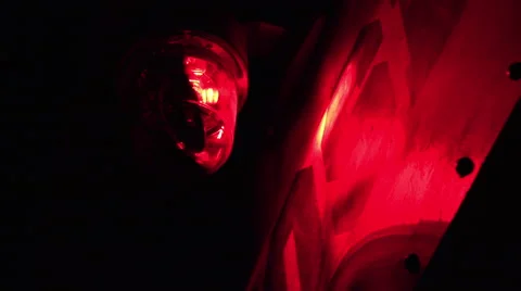 Red warning light spinning 4k Video stock 53174943