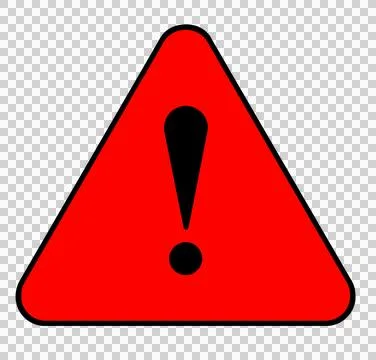 Red warning sign Stock Illustration