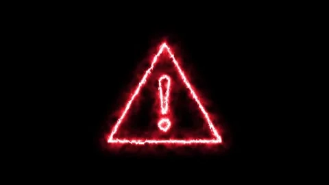 Red warning signal of danger Stock Footage 317430646