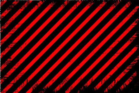 Red warning stripe background with abstract grunge. Red caution stripe Stock Illustration