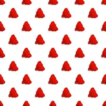 Red warning triangular shapes creating seamless pattern background Stockillustratie