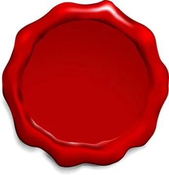 Red Was Seal Stock Illustration