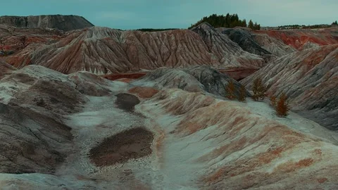 Red wasteland Stock Footage 141151341