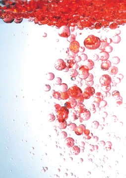Red Water Bubles Stock Photos