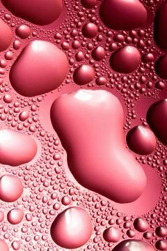 Red water drops Stock Photos