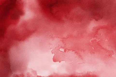 Red Watercolor Background, Maroon Texture Stock Illustration