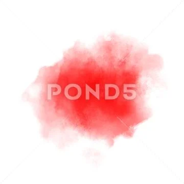Red watercolor background PSD Template