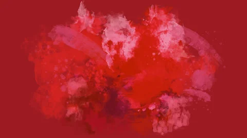 Red watercolor blot appears on the alpha channel. Stock Footage 115192582