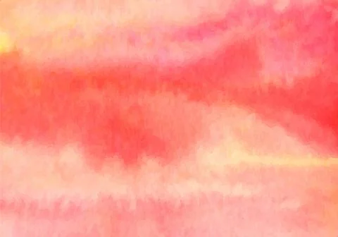 Red watercolor vector background. Abstract hand paint square stain backdrop. Stock Illustration