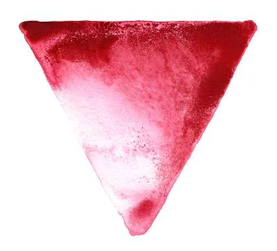 Red watercolour triangle Stock Photos