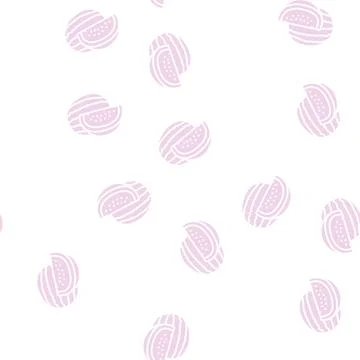 Red watermelon cut slice glyph seamless pattern Stock Illustration