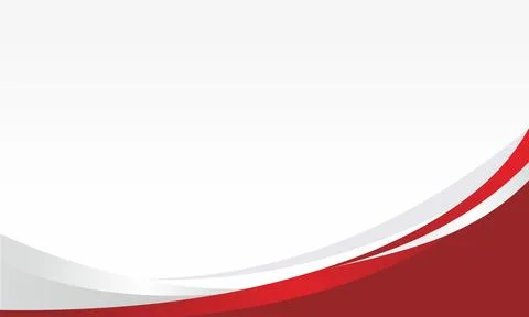 Red Wave Banner Background with Curved Abstract Layout for Business Present.. Illustrazione stock