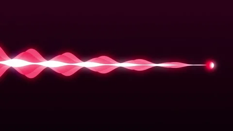 The red wave. fast movement. line.  background animation Stock Footage 277797998