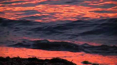Red wave Stock Footage 12060984