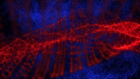 Red wave Stock Footage 262360065