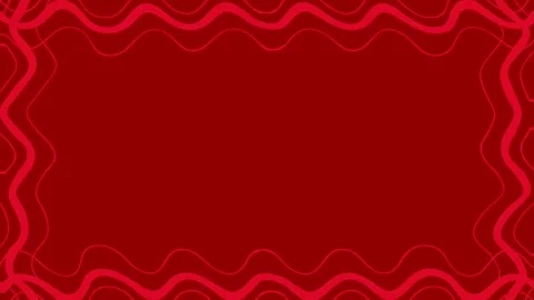 Red wave frame Stock Footage 307852808