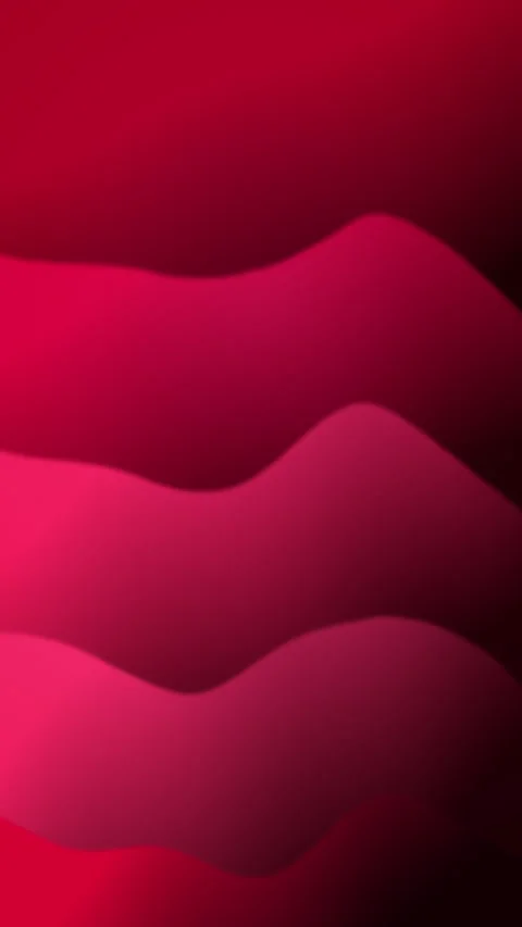 Red wave gradient motion loop, pink wave animation, dark flow backdrop Stock Footage 347062469