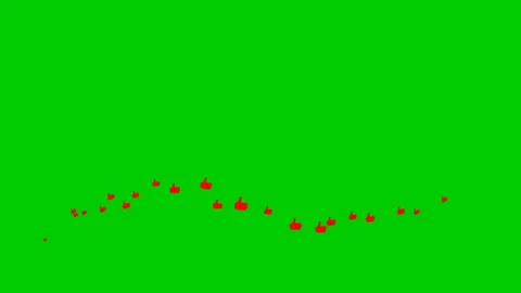 Red like wave green Stock Footage 204780389