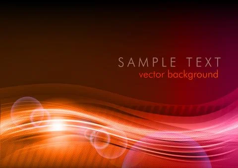 Red wave Illustrazione stock