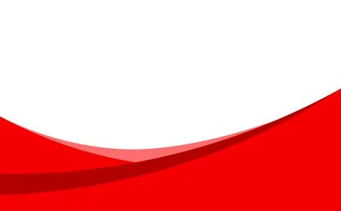 Red wave stripe for banner, wave graphic for corner border, wave curve for .. Stock Illustration