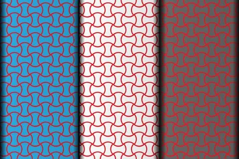 Red wave style vector eps geometric pattern design. Stock Illustration