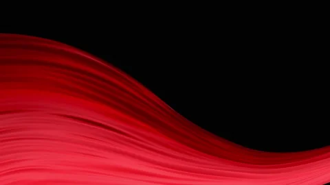 RED wave surface animation on black background. 4K 60Fps background Stock Footage 219193149