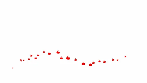 Red like wave white Stock Footage 204780379