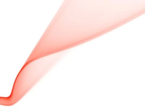 Red wave on white Illustrazione stock