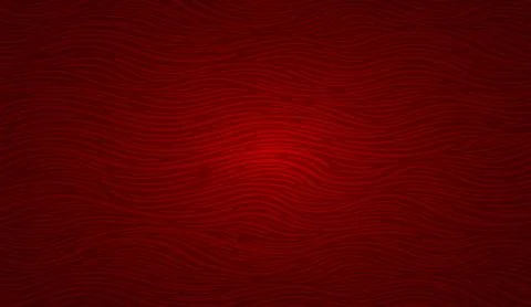 Red wave wood texture background with horizontal wavy lines and dark crimson Stock Illustration