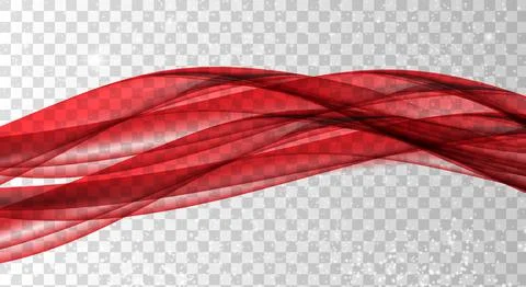 Red waves. Abstract background. Vector Illustration. EPS10 Stock Illustration