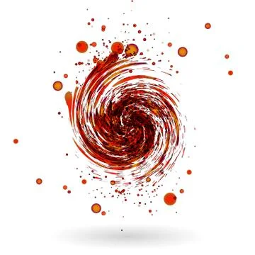 Red waves background vector Stock Illustration
