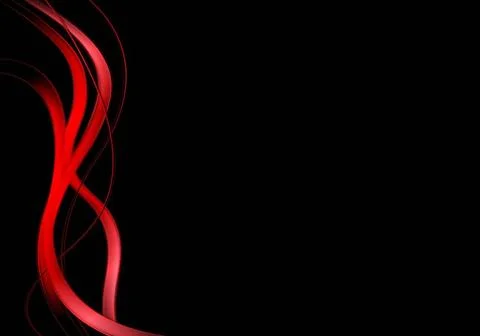 Red waves on black background Red waves on black background. Vector design... Stock Photos