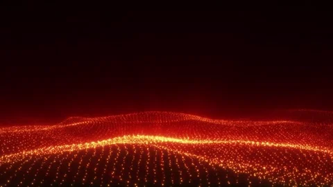 Red Waves Stock Footage 280559008