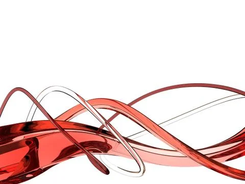 Red waves Stock Illustration