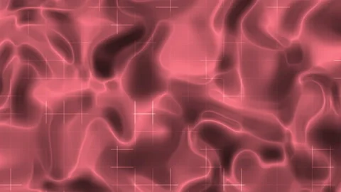 Red waves over a white grid, a dynamic abstract design perfect for backgrounds Stock Footage 301419928