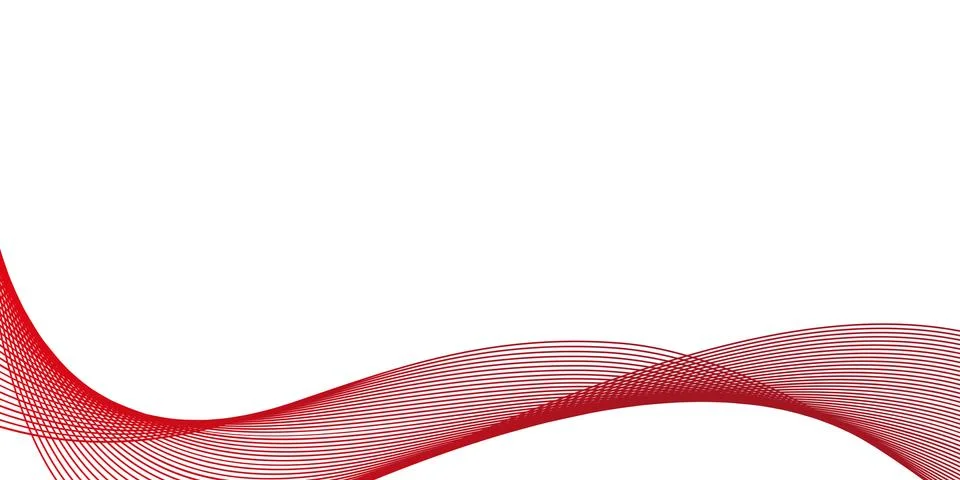 Red wavy background Stock Illustration