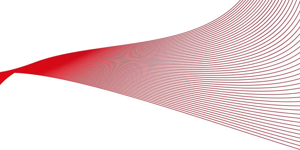 Red wavy background Stock Illustration