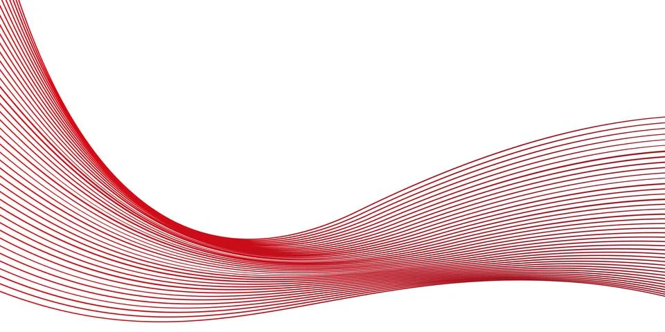 Red wavy background Stock Illustration