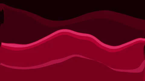 Red wavy background loop, flowing line pattern, abstract motion graphic Stock Footage 347955748