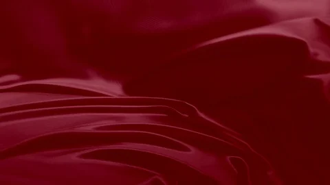 Red wavy bridal satin Stock Footage 100713796