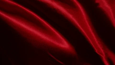 Red wavy fabric background in super slow motion, 4K 스톡 동영상 105914931