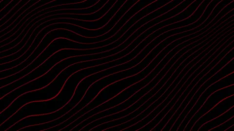 Red Wavy Lines Backgroung FullHD Stock Footage 282445587